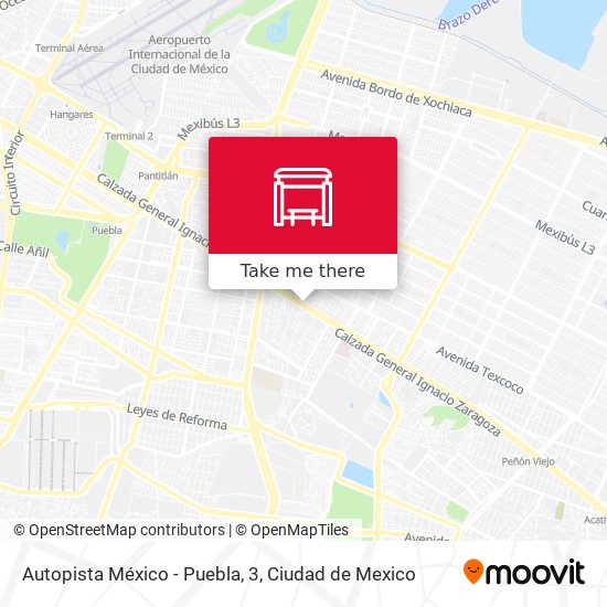 Mapa de Autopista México - Puebla, 3
