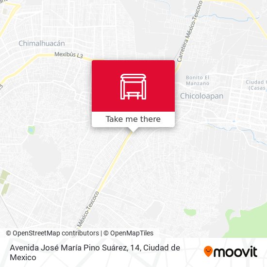 Mapa de Avenida José María Pino Suárez, 14