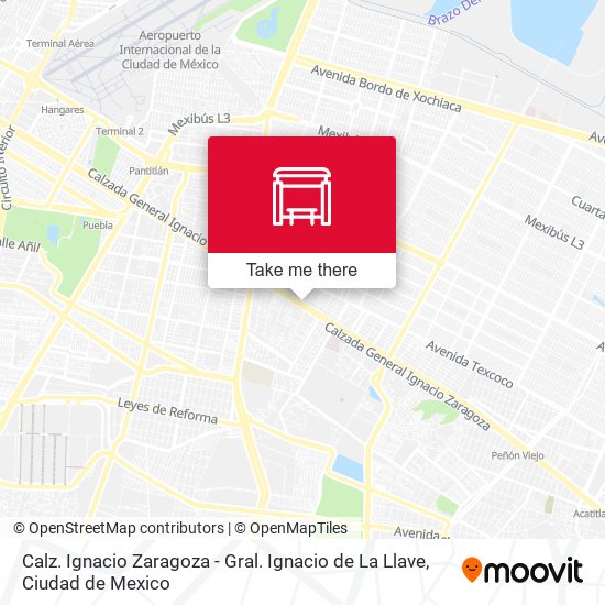 Calz. Ignacio Zaragoza - Gral. Ignacio de La Llave map