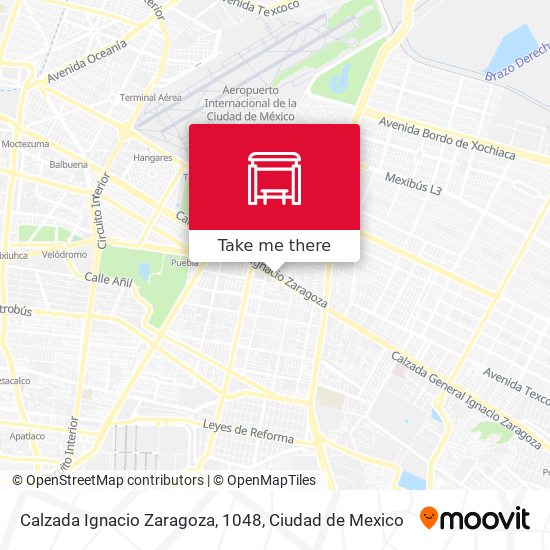 Calzada Ignacio Zaragoza, 1048 map
