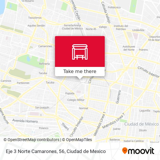 Mapa de Eje 3 Norte Camarones, 56