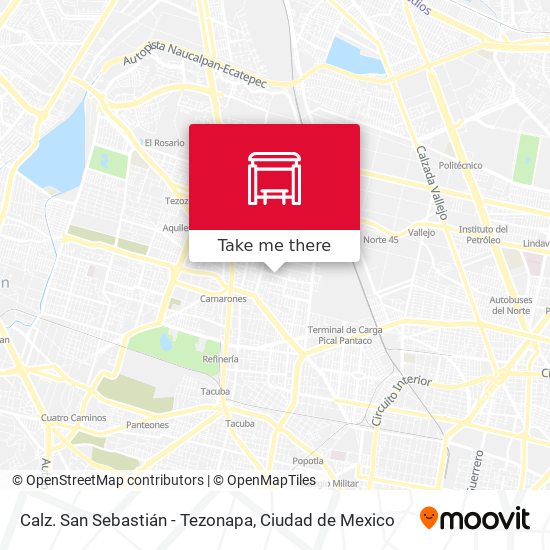 Mapa de Calz. San Sebastián - Tezonapa