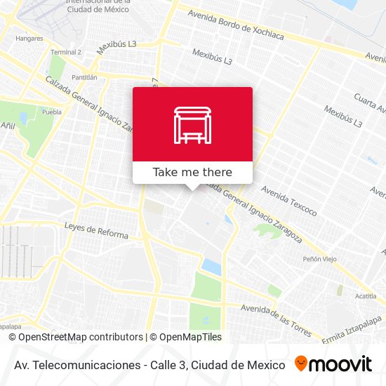 Mapa de Av. Telecomunicaciones - Calle 3