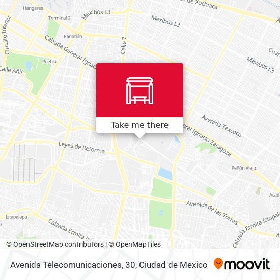 Mapa de Avenida Telecomunicaciones, 30