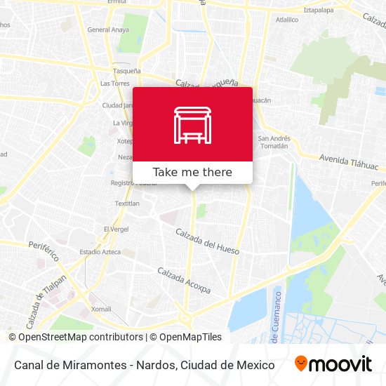 Canal de Miramontes - Nardos map