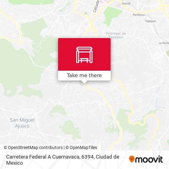 Mapa de Carretera Federal A Cuernavaca, 6394