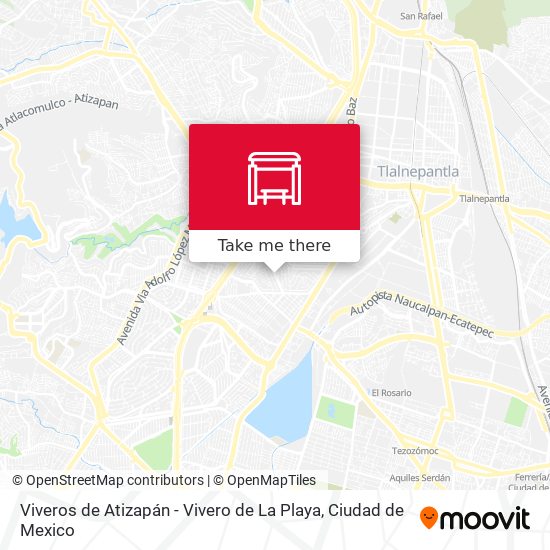 Viveros de Atizapán - Vivero de La Playa map