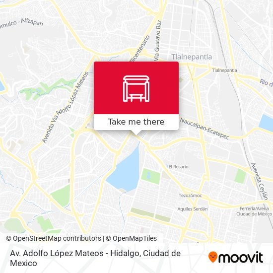 Av. Adolfo López Mateos - Hidalgo map