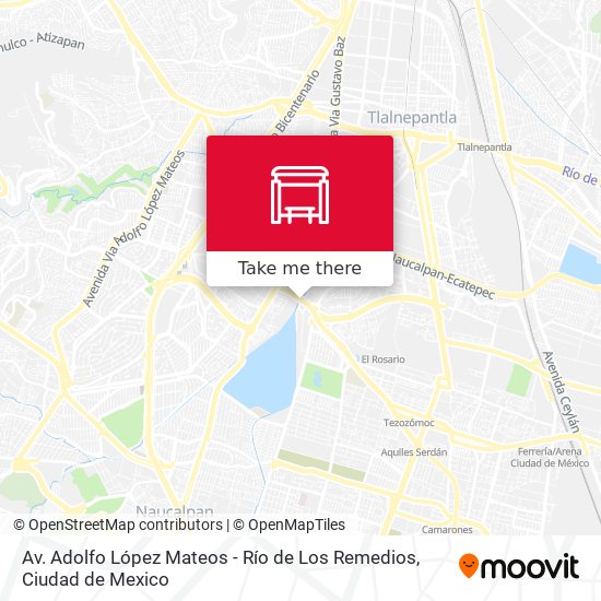 Av. Adolfo López Mateos - Río de Los Remedios map
