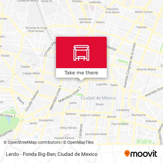 Mapa de Lerdo - Fonda Big-Ben