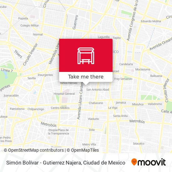Mapa de Simón Bolívar - Gutierrez Najera