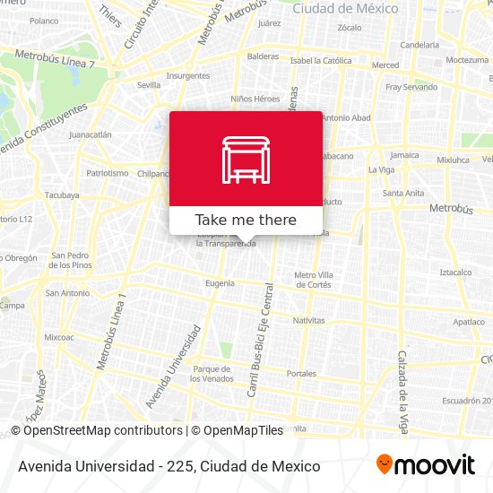 Avenida Universidad - 225 map