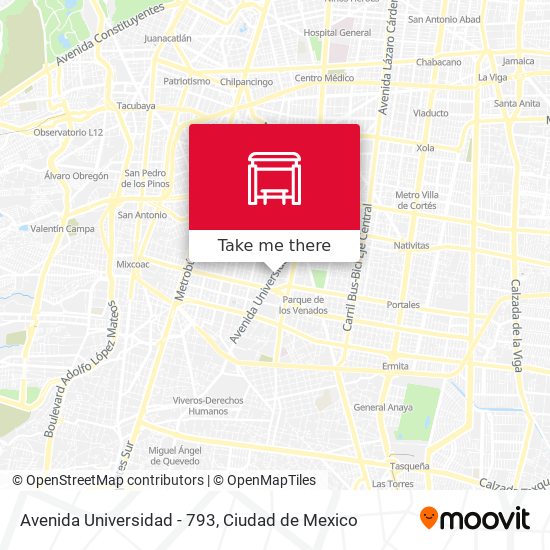 Avenida Universidad - 793 map