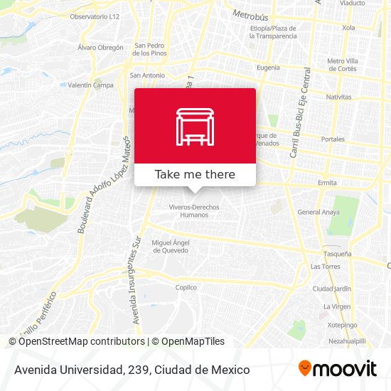 Mapa de Avenida Universidad, 239