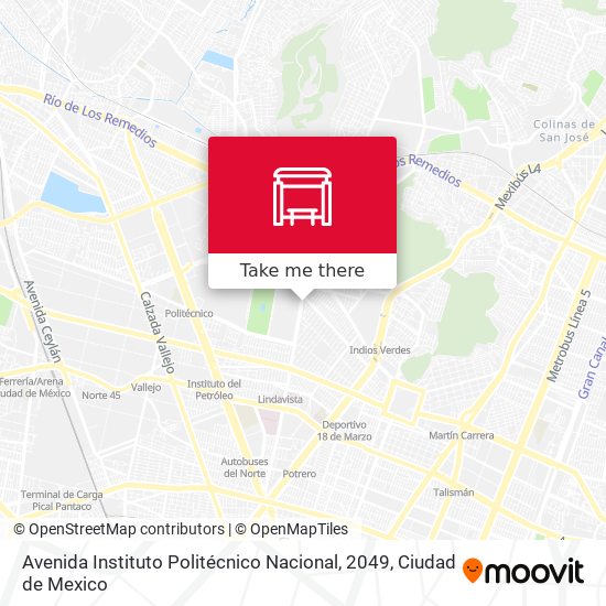 Mapa de Avenida Instituto Politécnico Nacional, 2049