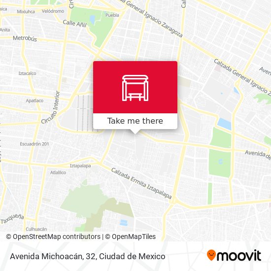 Avenida Michoacán, 32 map