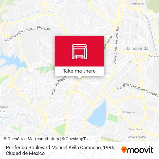 Mapa de Periférico Boulevard Manuel Ávila Camacho, 1996