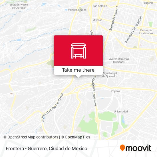 Frontera - Guerrero map