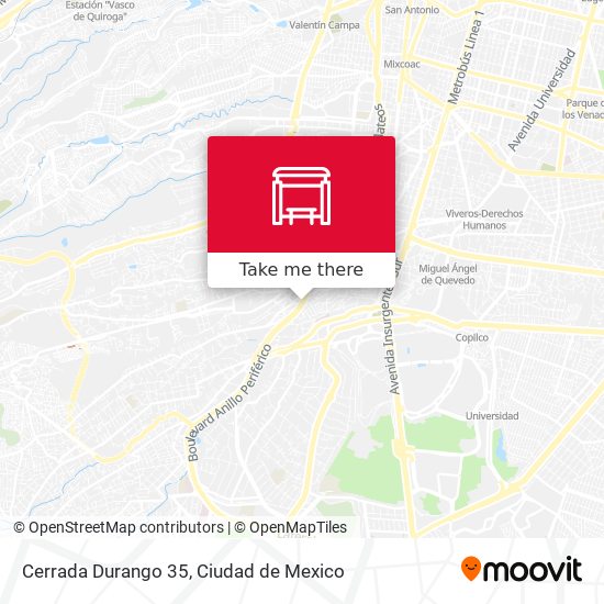 Cerrada Durango 35 map