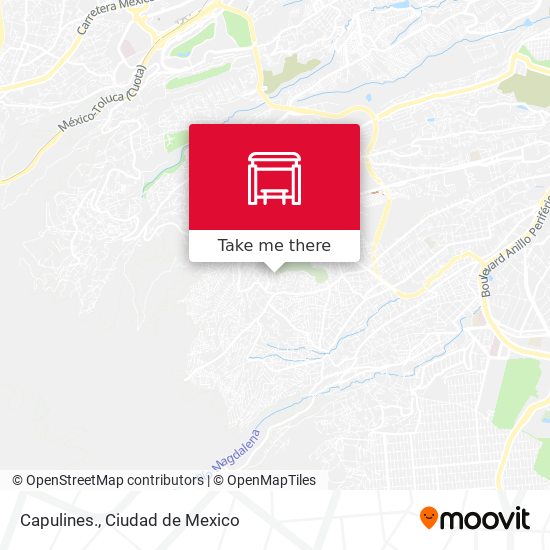 Mapa de Capulines.