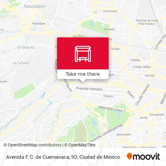 Avenida F. C. de Cuernavaca, 90 map