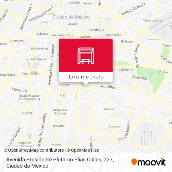 Avenida Presidente Plutarco Elías Calles, 727 map