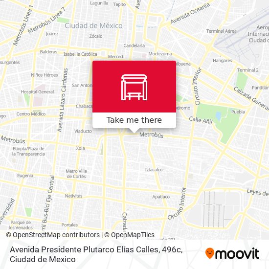 Avenida Presidente Plutarco Elías Calles, 496c map