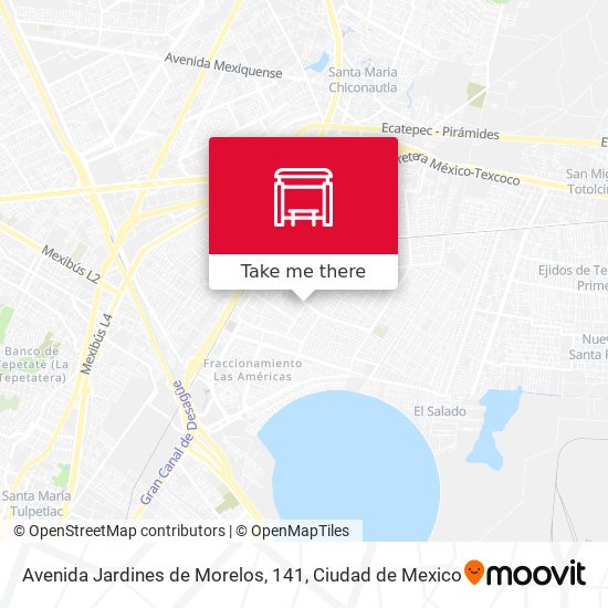 Mapa de Avenida Jardines de Morelos, 141