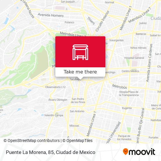 Mapa de Puente La Morena, 85