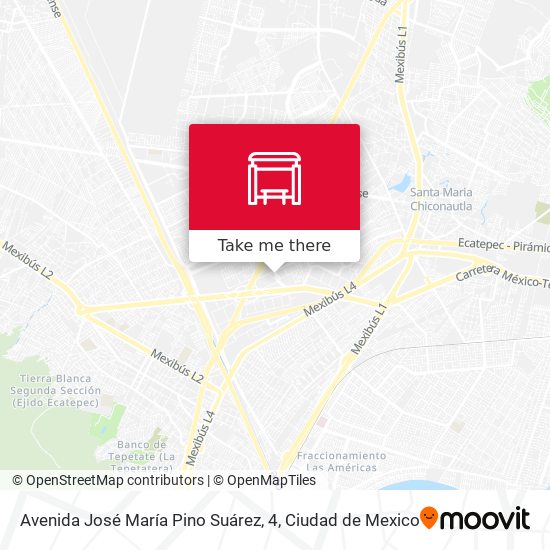 Mapa de Avenida José María Pino Suárez, 4