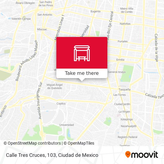 Calle Tres Cruces, 103 map