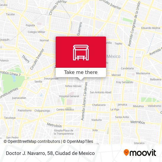 Mapa de Doctor J. Navarro, 58