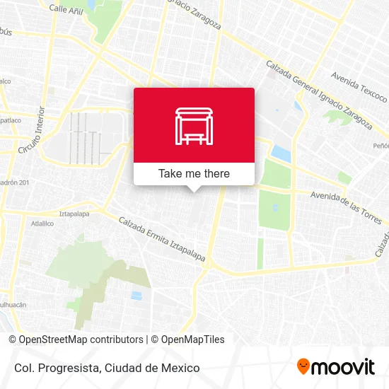 Col. Progresista map