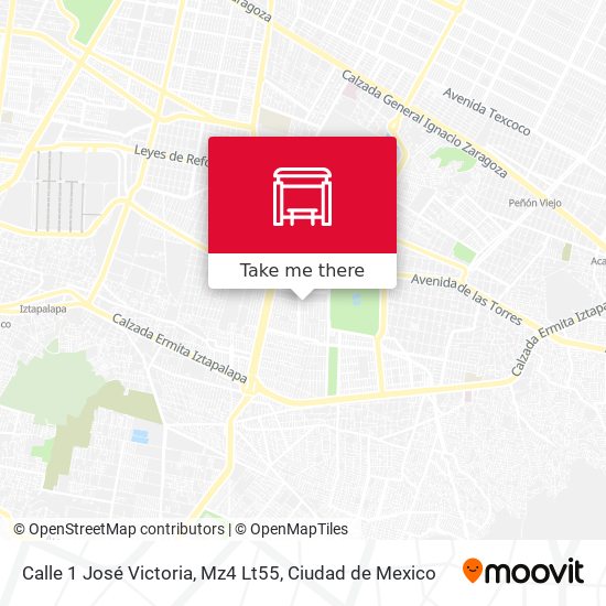 Calle 1 José Victoria, Mz4 Lt55 map