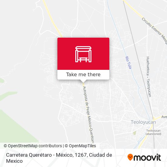 Mapa de Carretera Querétaro - México, 1267