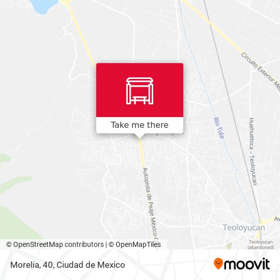 How to get to Morelia, 40 in Huehuetoca by Bus?