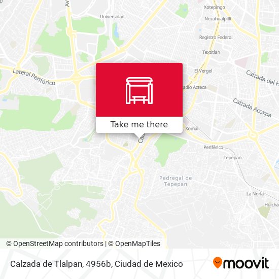 Calzada de Tlalpan, 4956b map