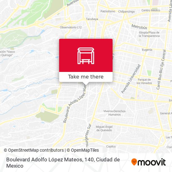 Mapa de Boulevard Adolfo López Mateos, 140