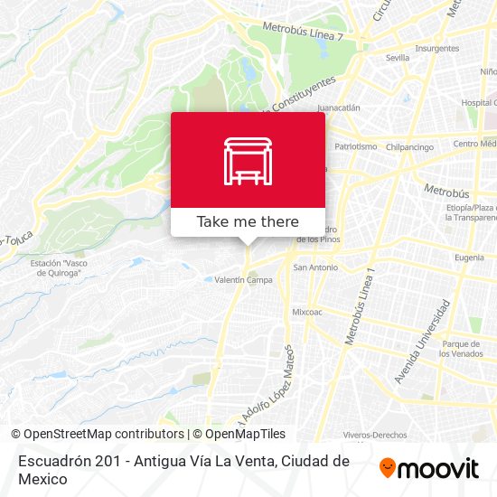 Escuadrón 201 - Antigua Vía La Venta map
