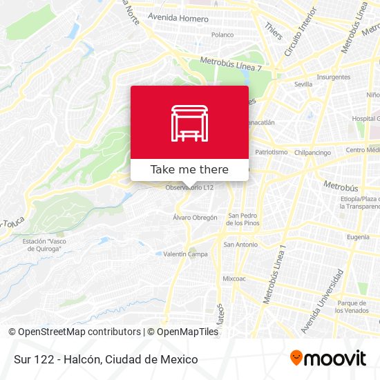Sur 122 - Halcón map