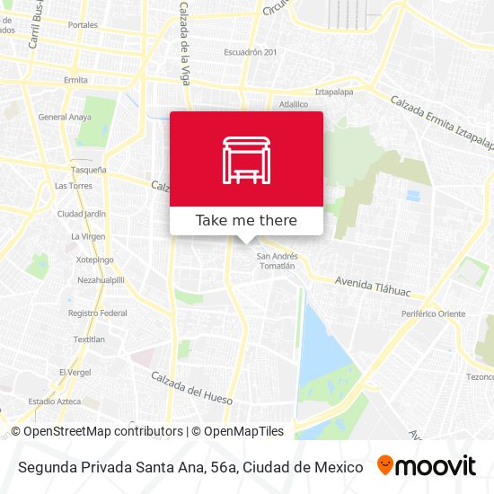 Segunda Privada Santa Ana, 56a map