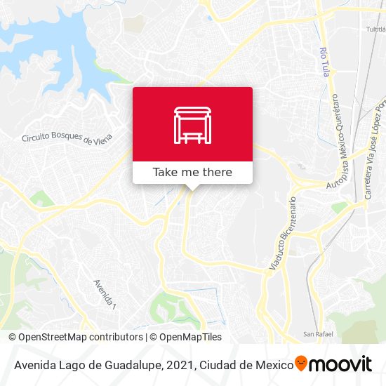Avenida Lago de Guadalupe, 2021 map
