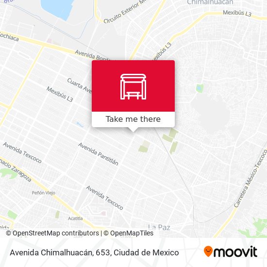 Mapa de Avenida Chimalhuacán, 653
