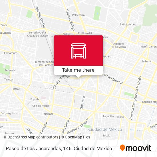 Paseo de Las Jacarandas, 146 map