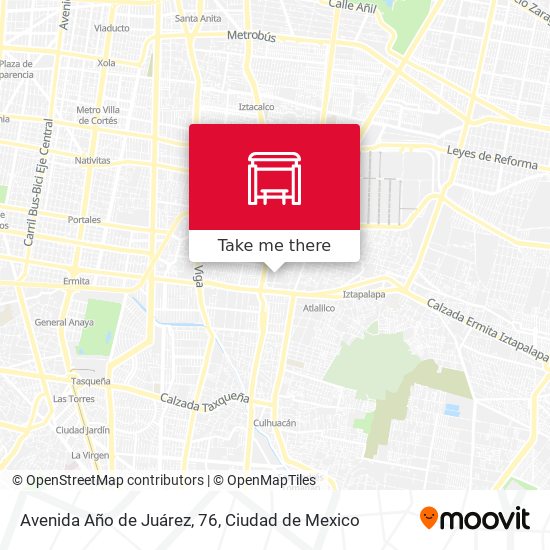 Mapa de Avenida Año de Juárez, 76