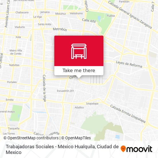 Mapa de Trabajadoras Sociales - México Hualquila