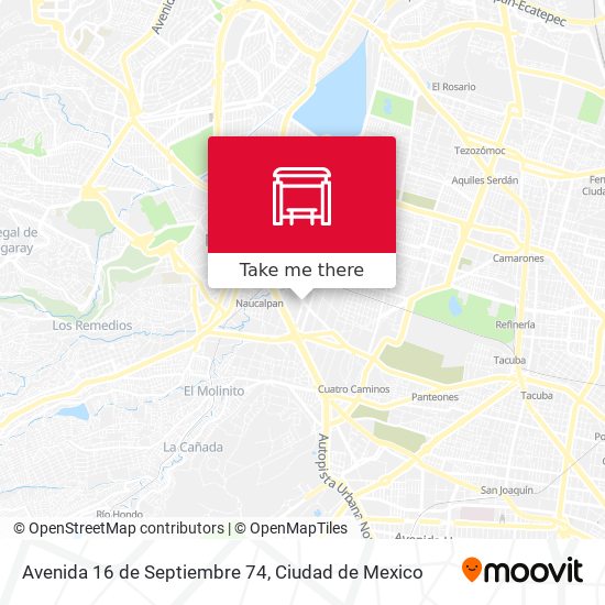 Mapa de Avenida 16 de Septiembre 74
