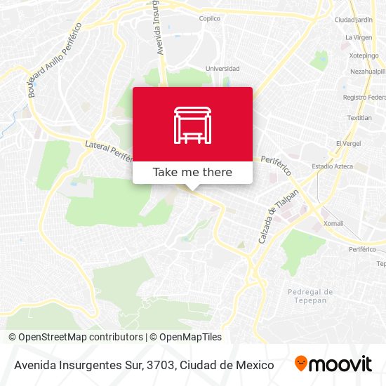 Avenida Insurgentes Sur, 3703 map