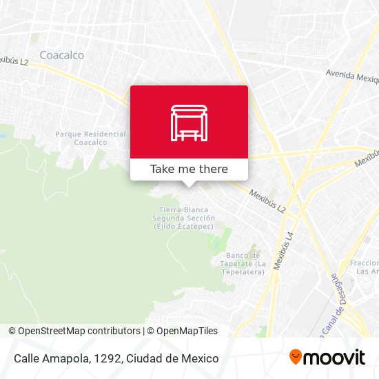 Mapa de Calle Amapola, 1292