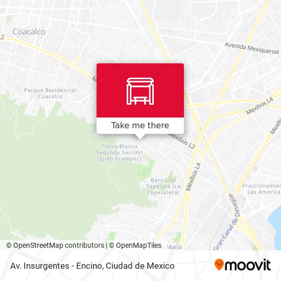 Mapa de Av. Insurgentes - Encino